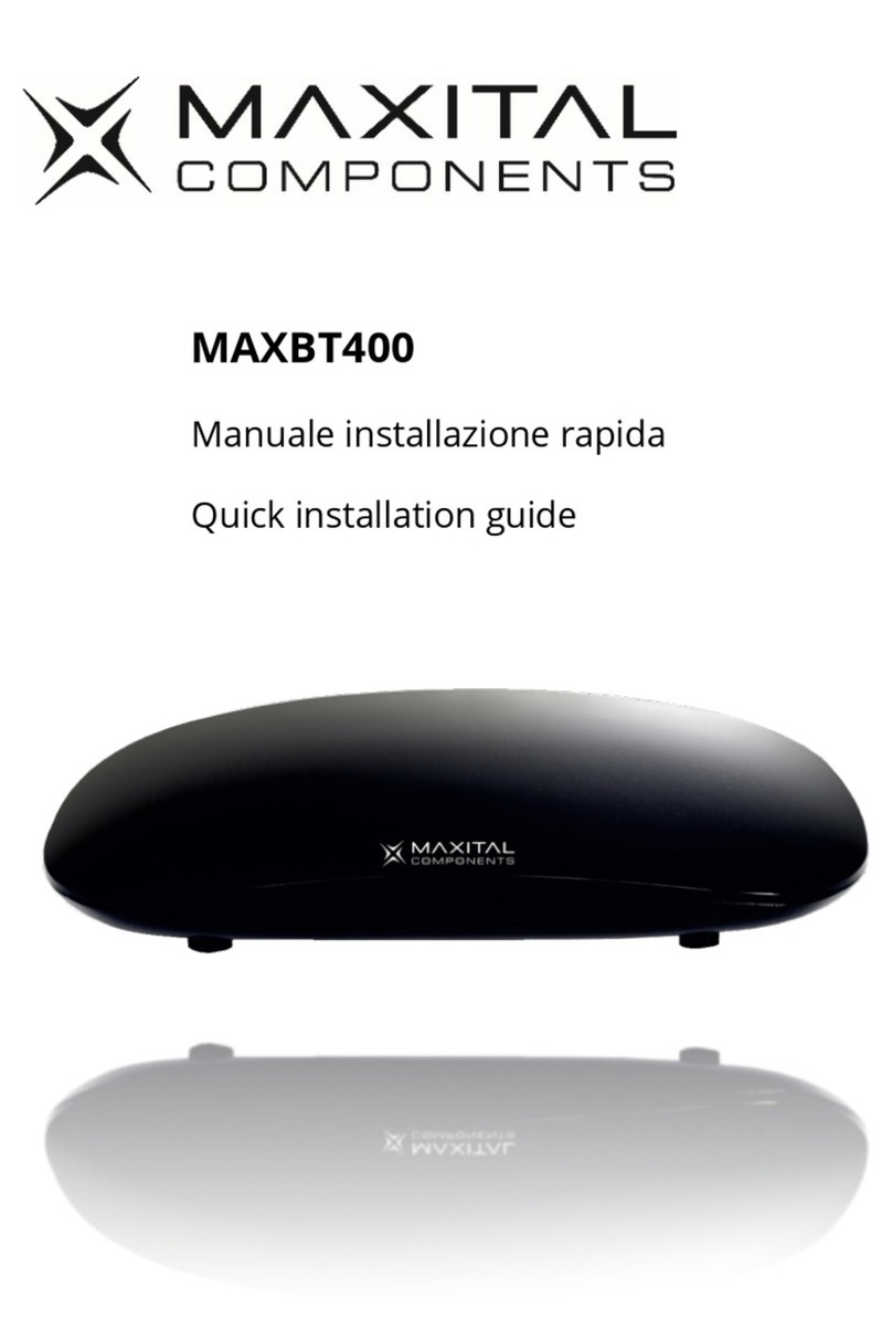 Maxital MAXBT400 Quick installation guide