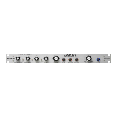 ALLEN & HEATH Xone VF-1 Fitting instructions