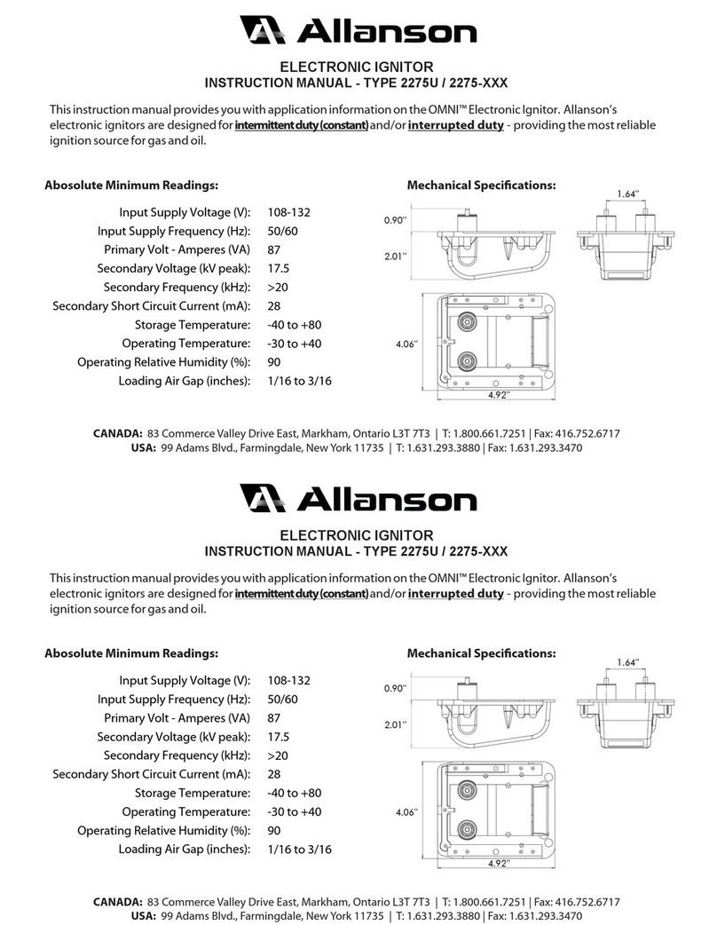 Allanson 2275 Series instruction manual