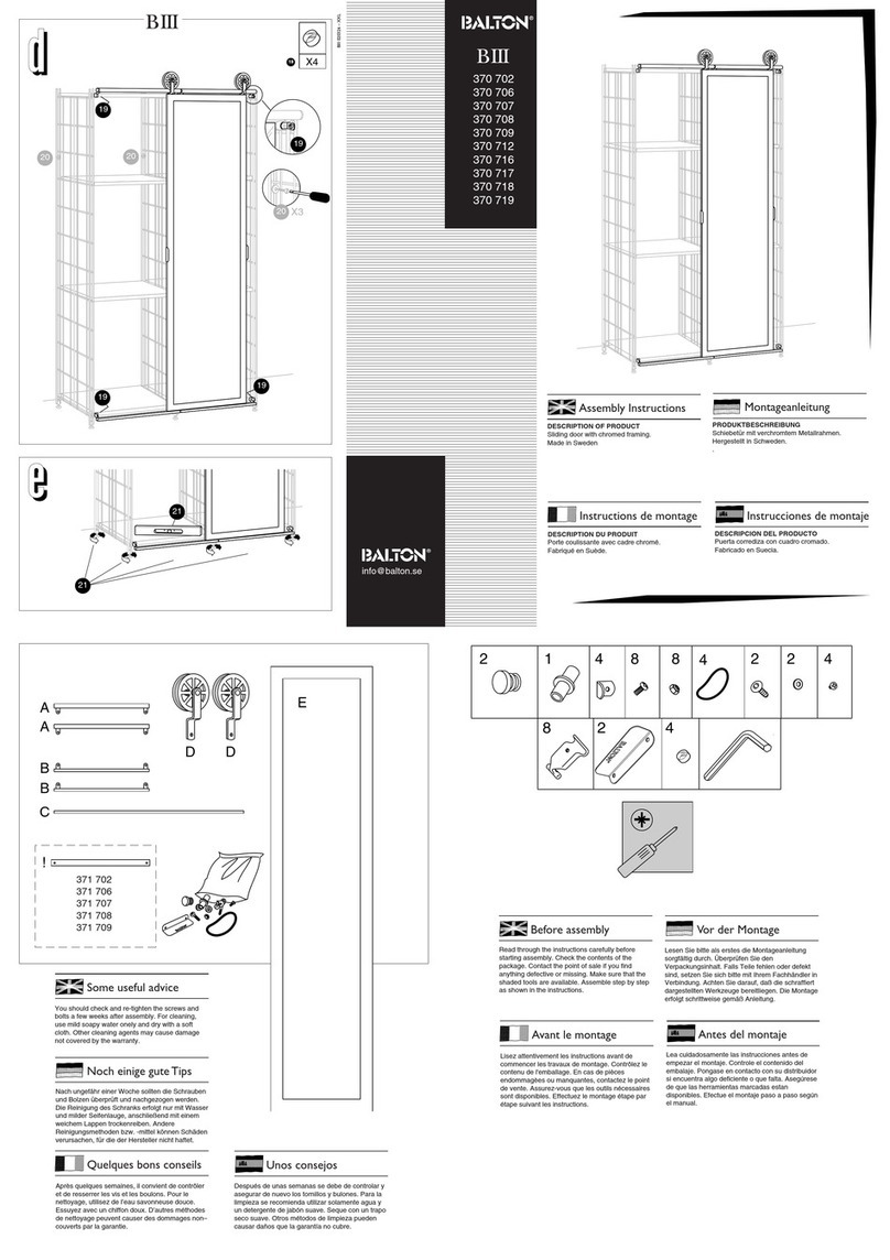 BALTON BIII 370 702 Assembly instructions