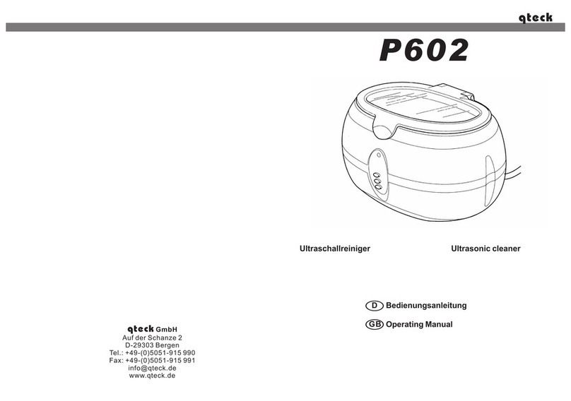 Qteck P602 operating manual