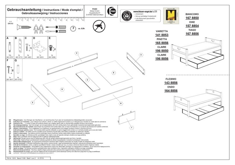 PAIDI BIANCOMO 167 8850 instructions