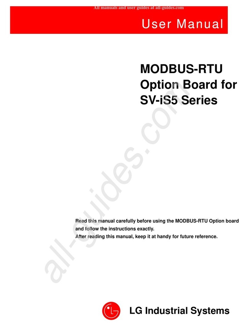 LG Industrial Systems SV-iS5 Series user manual