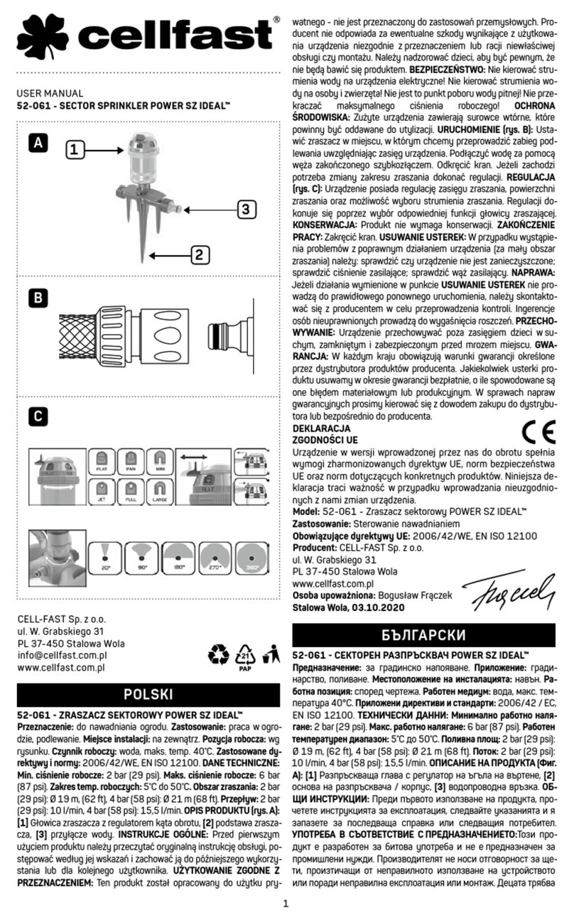 Cellfast SZ IDEAL 52-061 user manual