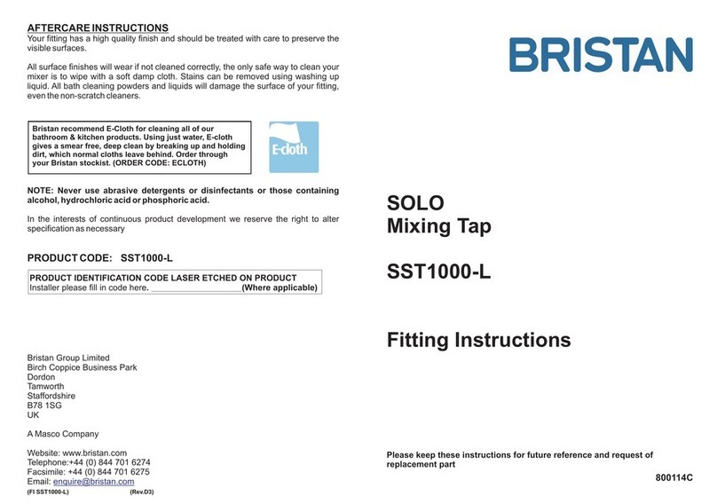 Bristan SOLO SST1000-L User manual