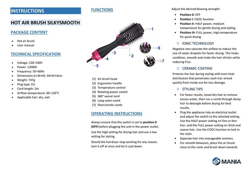 Mania SILKYSMOOTH instructions