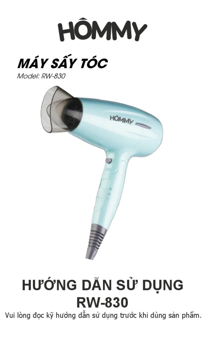 Hommy RW-830 manual