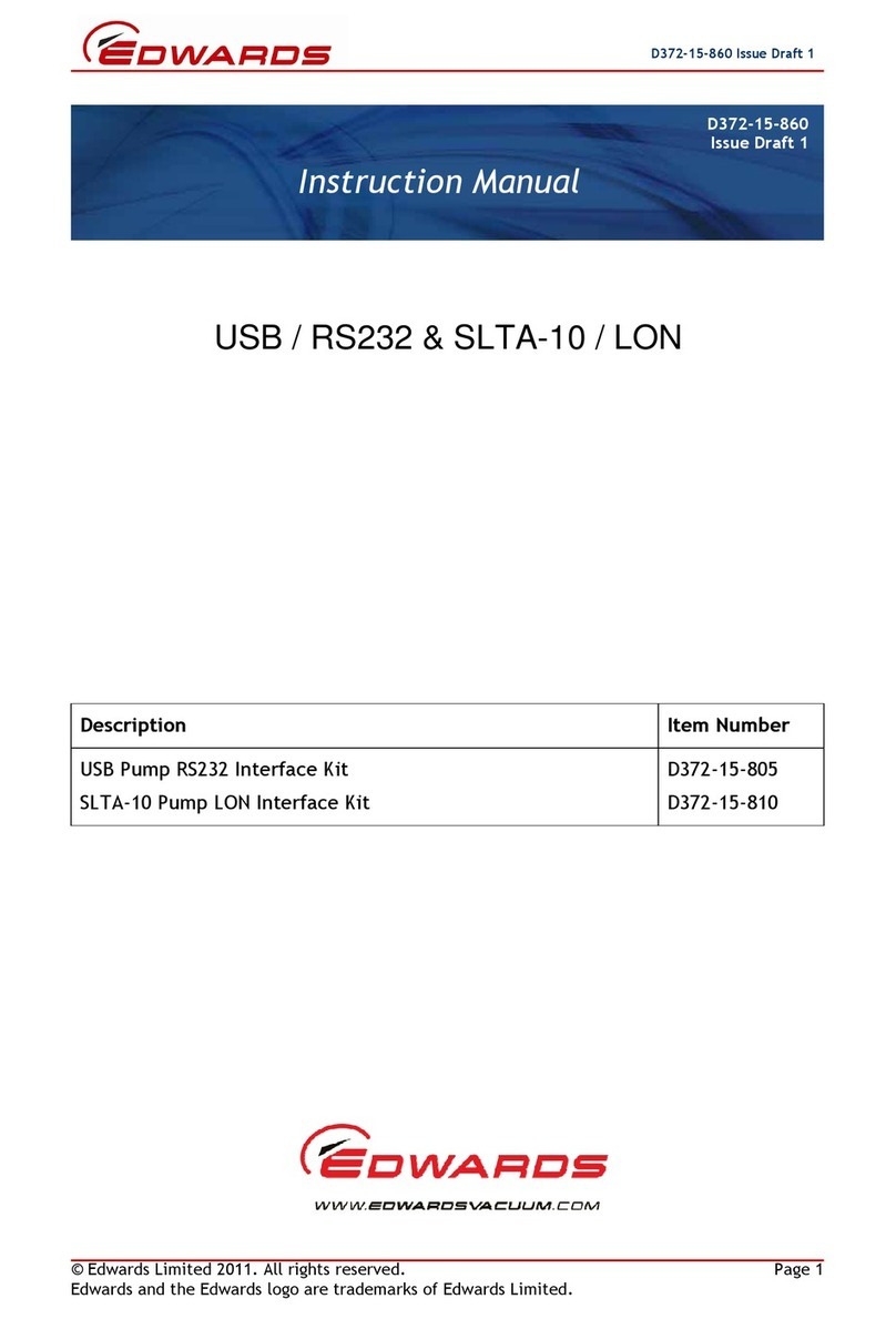 Edwards D372-15-805 instruction manual