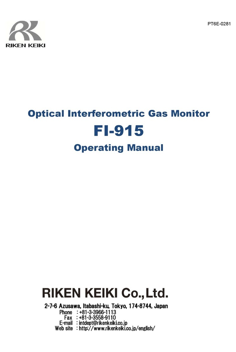 Riken Keiki FI-915 operating manual