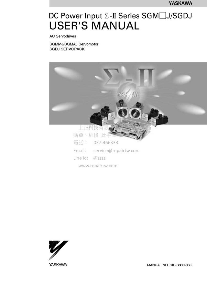 YASKAWA SGMJ Series user manual