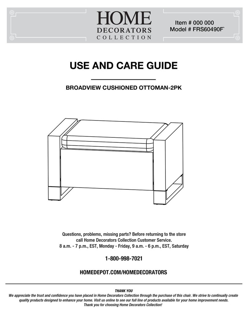 Home Decorators Collection FRS60490F Use and care guide