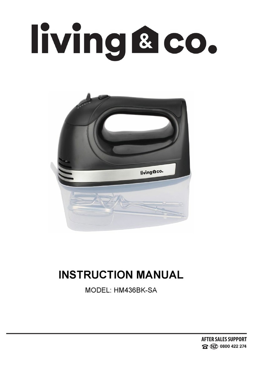 Living & Co HM436BK-SA instruction manual