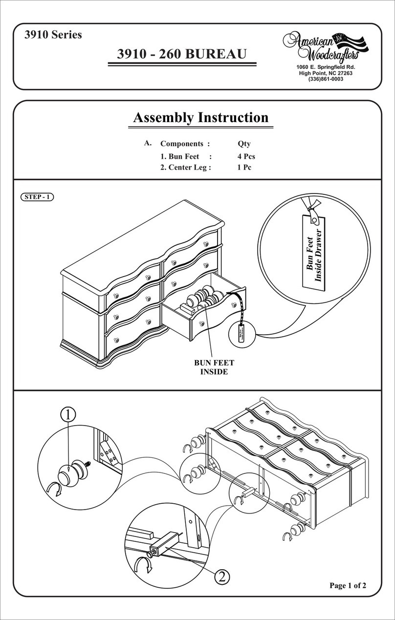 American Woodcrafters 3910 Series Assembly instruction American Woodcrafters 3910 Series Assembly instruction