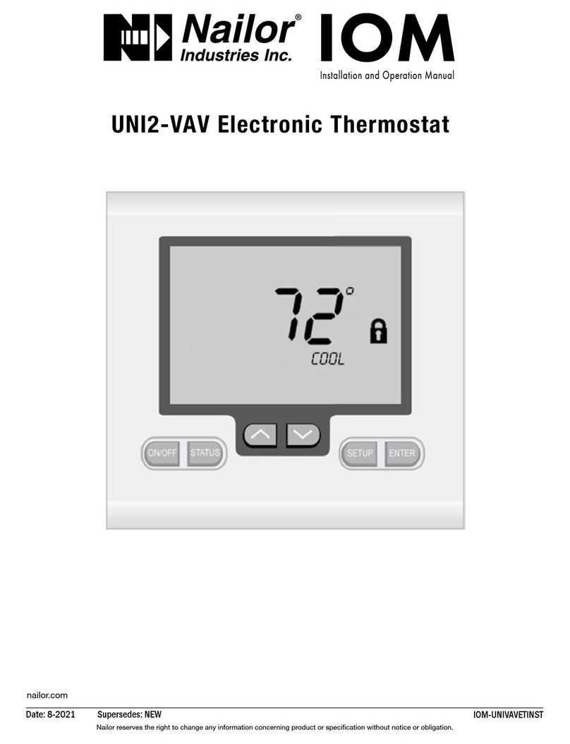 Nailor UNI2-VAV Installation and operation manual
