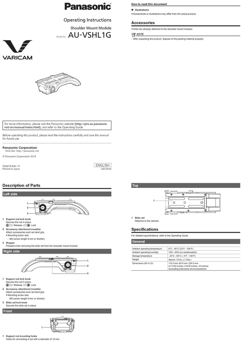 Panasonic VariCam AU-VSHL1G User manual