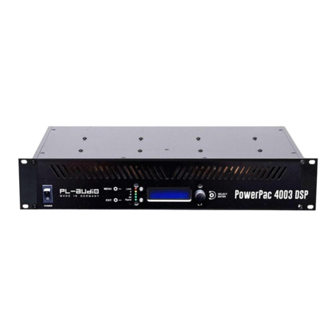 PL-AUDIO PowerPac 4003 DSP User manual