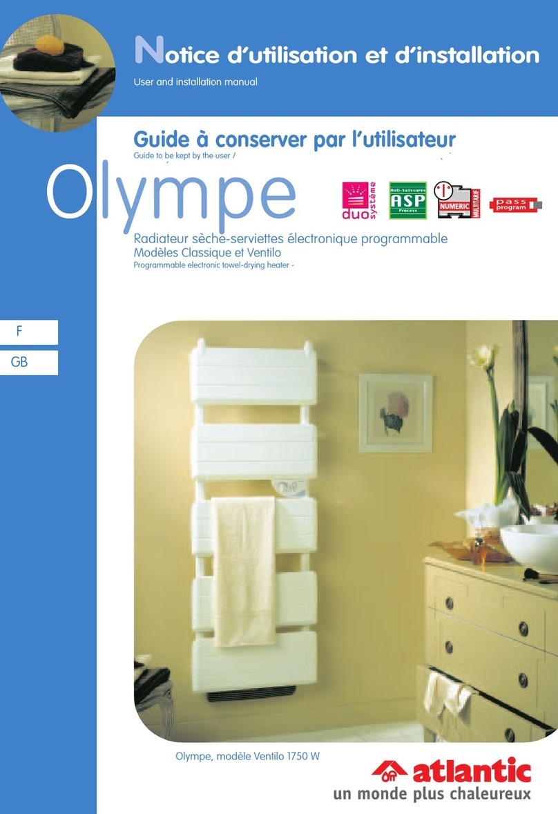 Atlantic Olympe Classique Operating manual