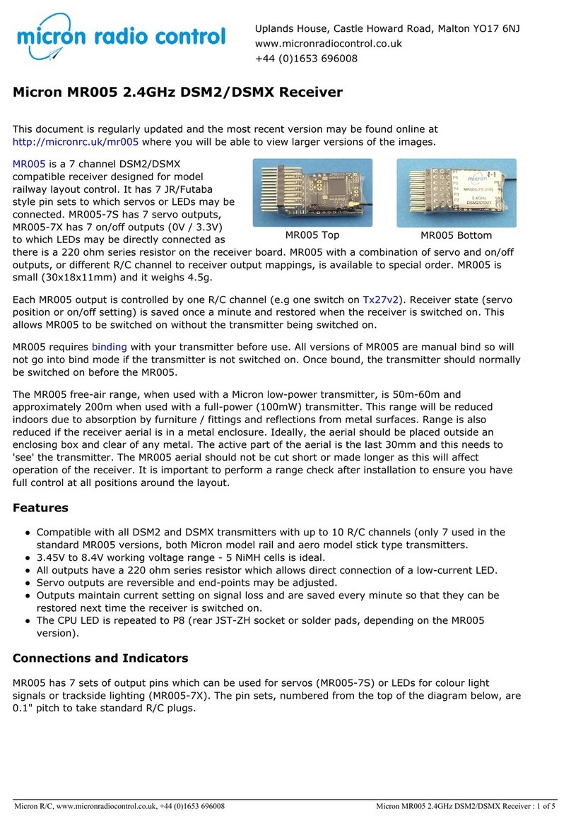 Micron MR005 User manual