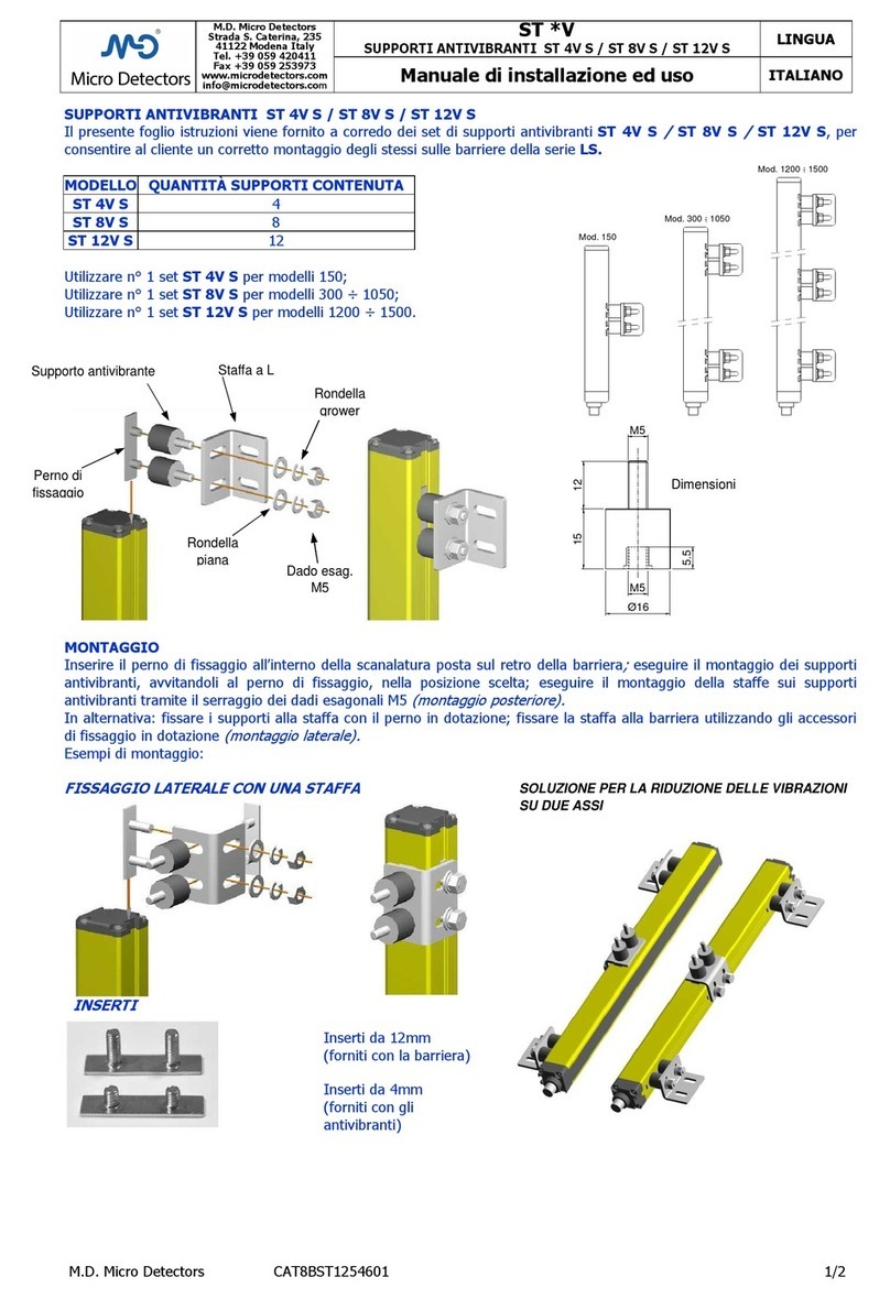 Micro Detectors STV Series instruction manual
