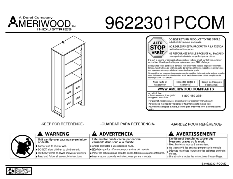 Dorel Ameriwood Industries 9622301PCOM User manual