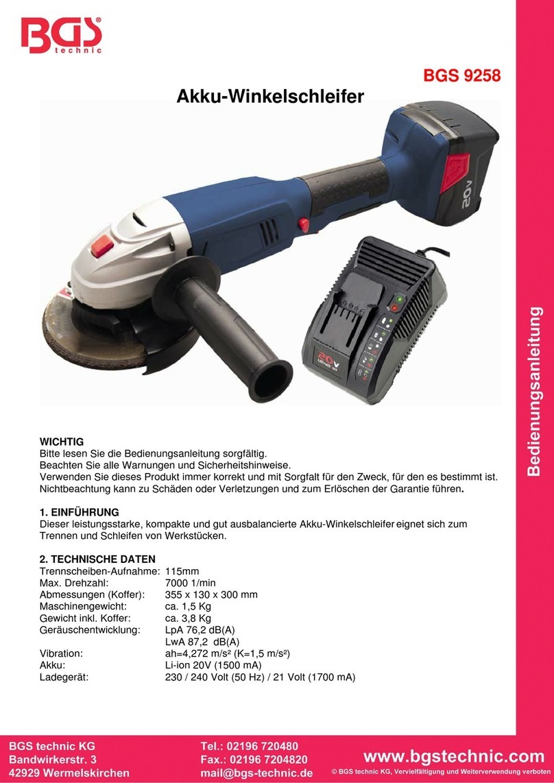 BGS technic 9258 instruction manual