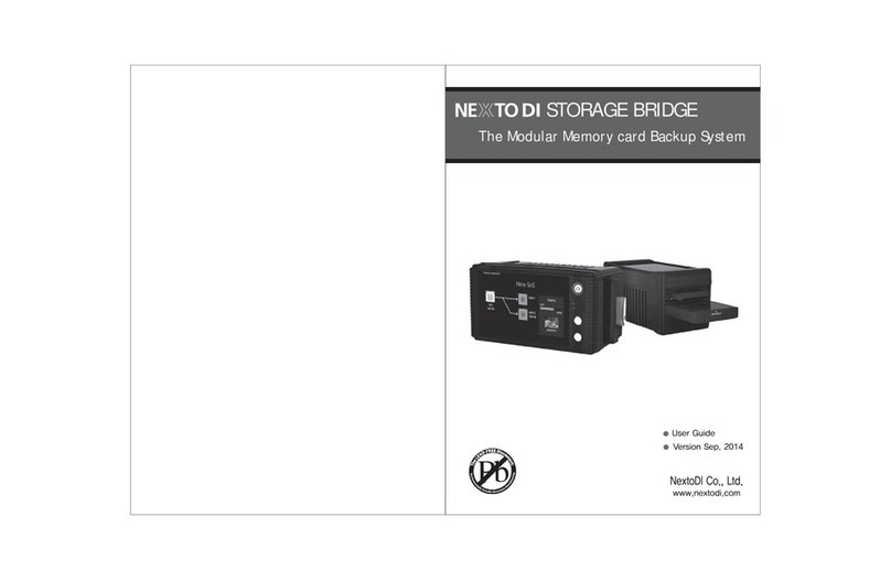 Nexto Di STORAGE BRIDGE User manual Nexto Di STORAGE BRIDGE User manual