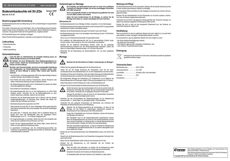 Conrad 57 21 55 User manual