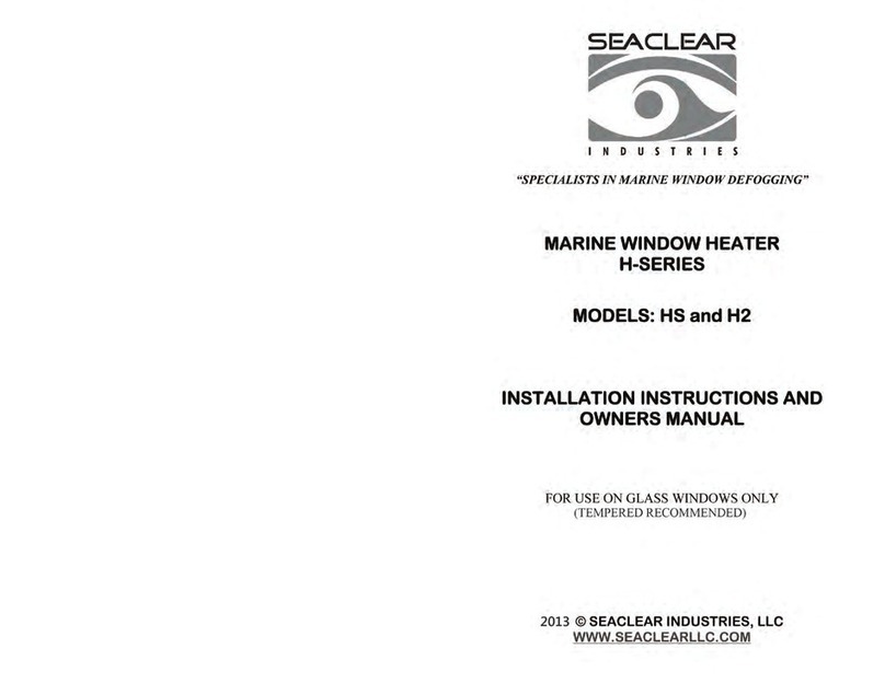 Sea Clear H Series Installation instructions and owner's manual