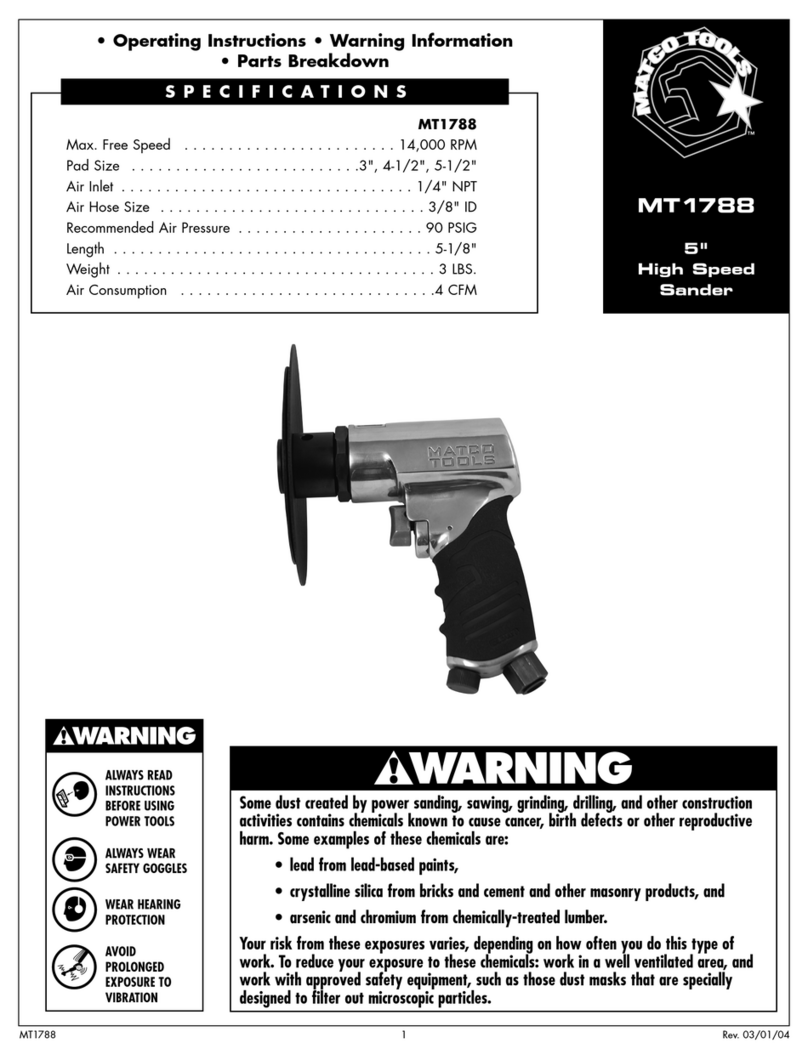 Matco Tools MT1788 operating instructions