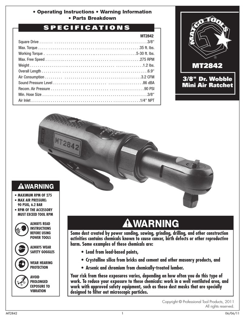 Matco Tools MT2842 operating instructions