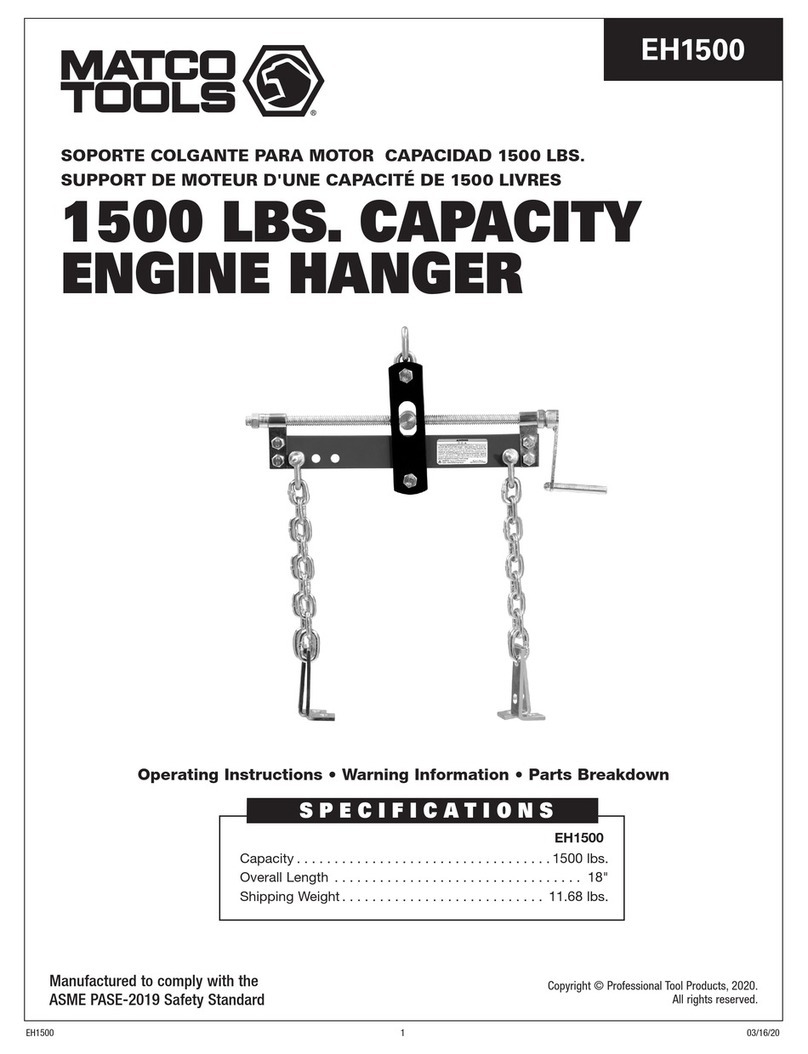 Matco Tools EH1500 operating instructions