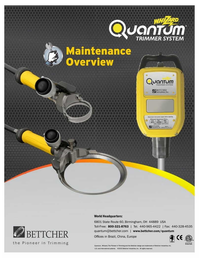 BETTCHER INDUSTRIES Whizard Quantum Q350 Maintenance Overview BETTCHER INDUSTRIES Whizard Quantum Q350 Maintenance Overview