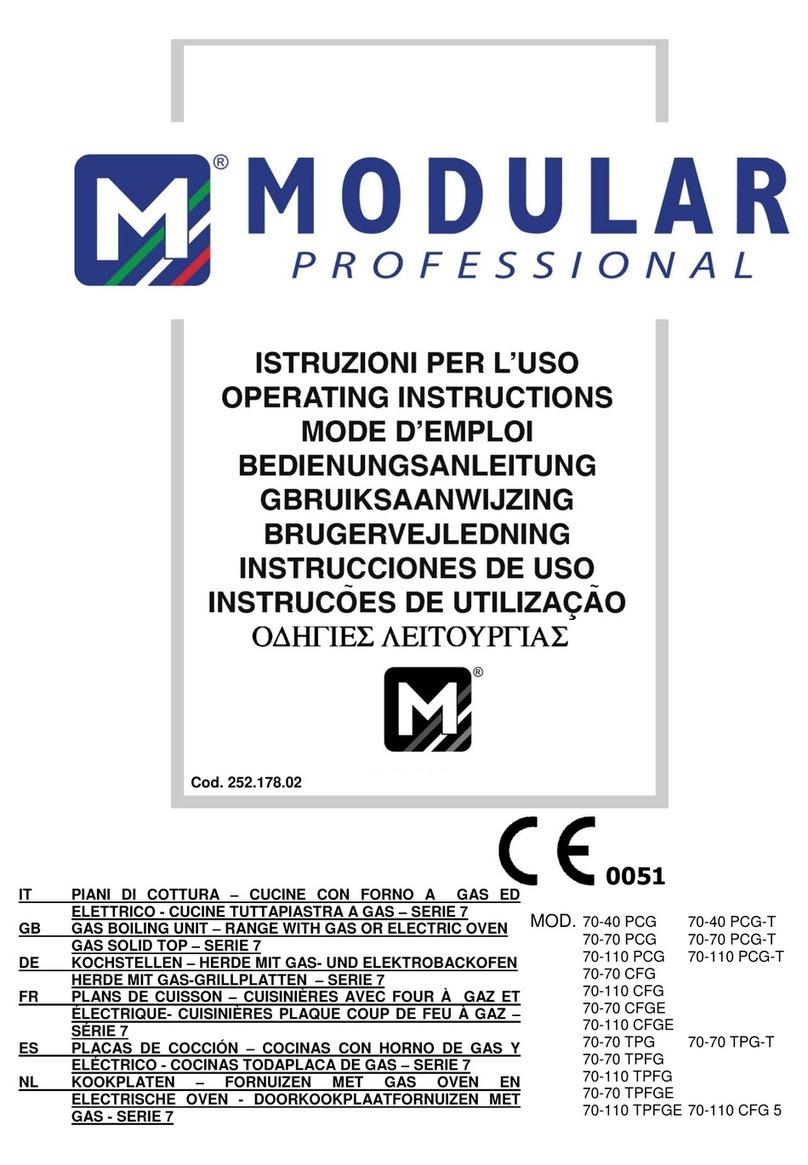 Modular 70/40 PCG Series operating instructions