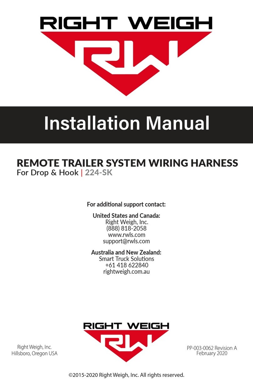 Right Weigh 224-SK installation manual