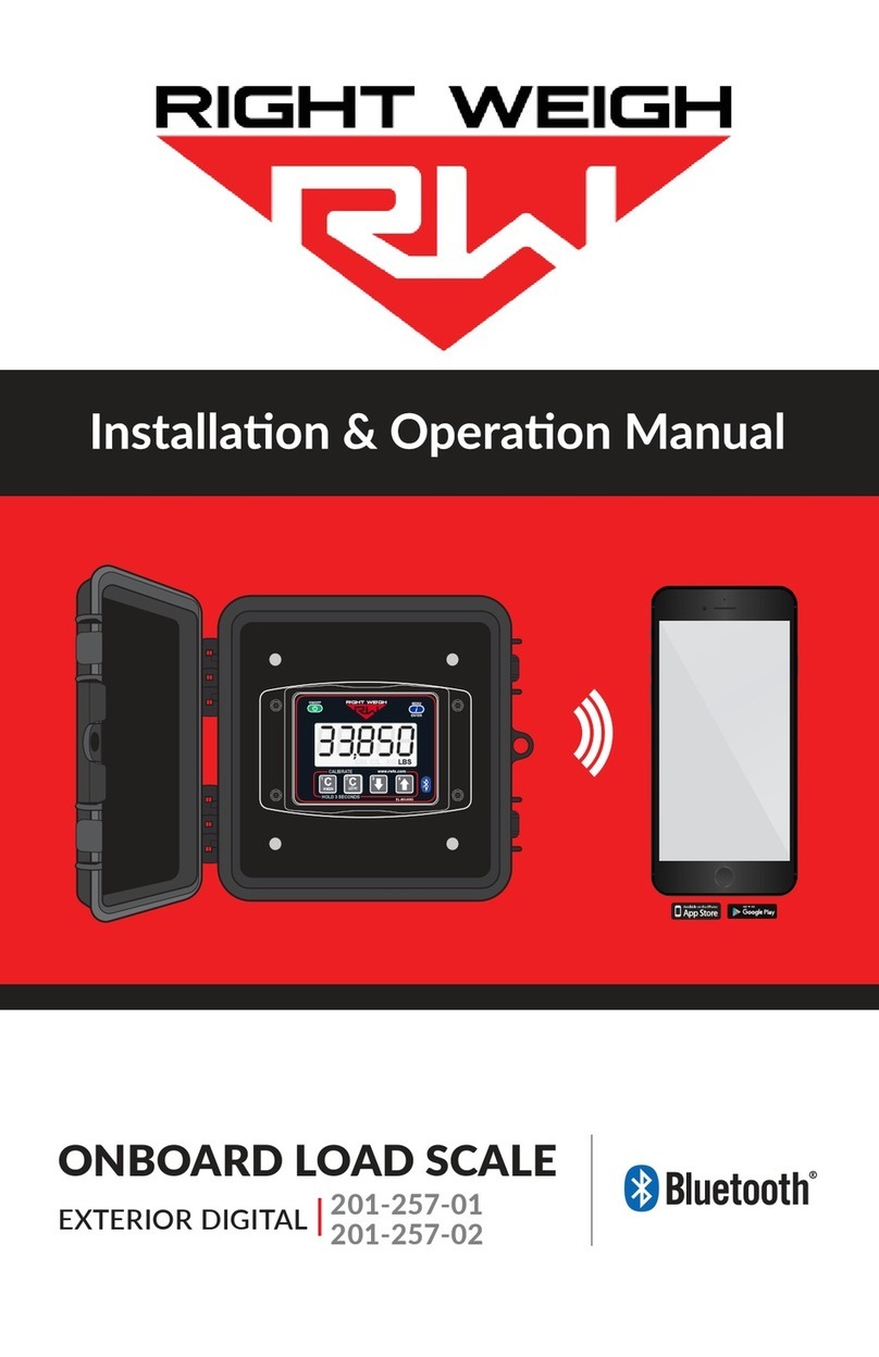 Right Weigh 201-257-01 User manual Right Weigh 201-257-01 User manual