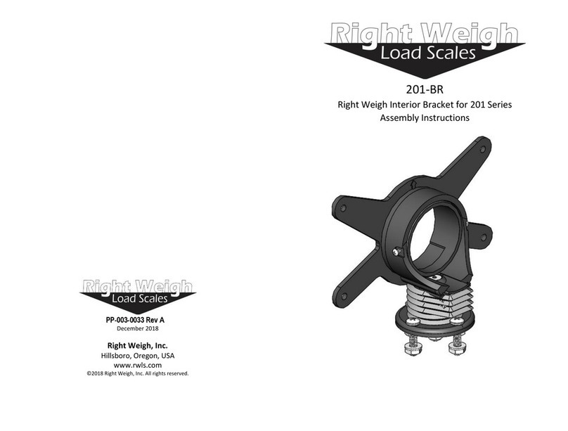 Right Weigh 201 Series User manual