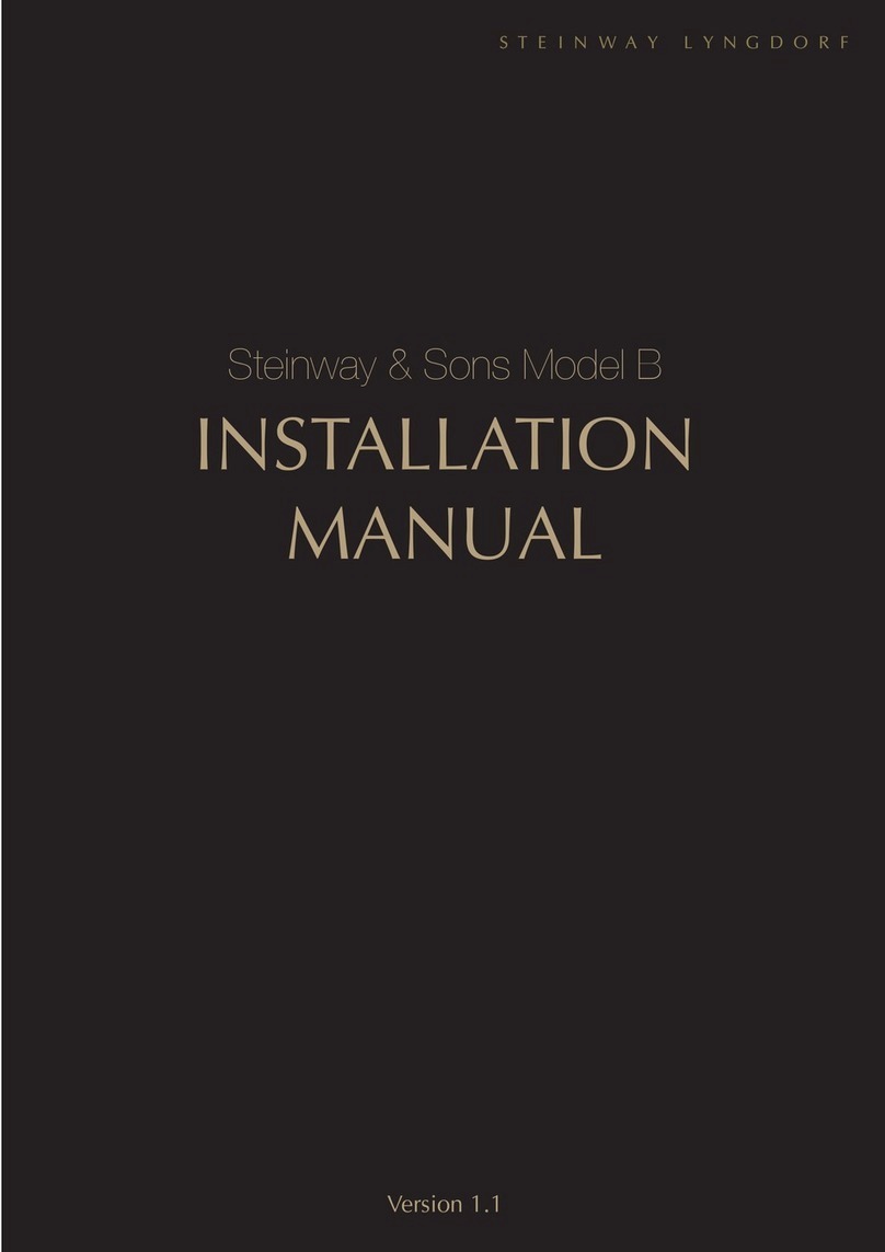 Steinway & Sons Model B installation manual