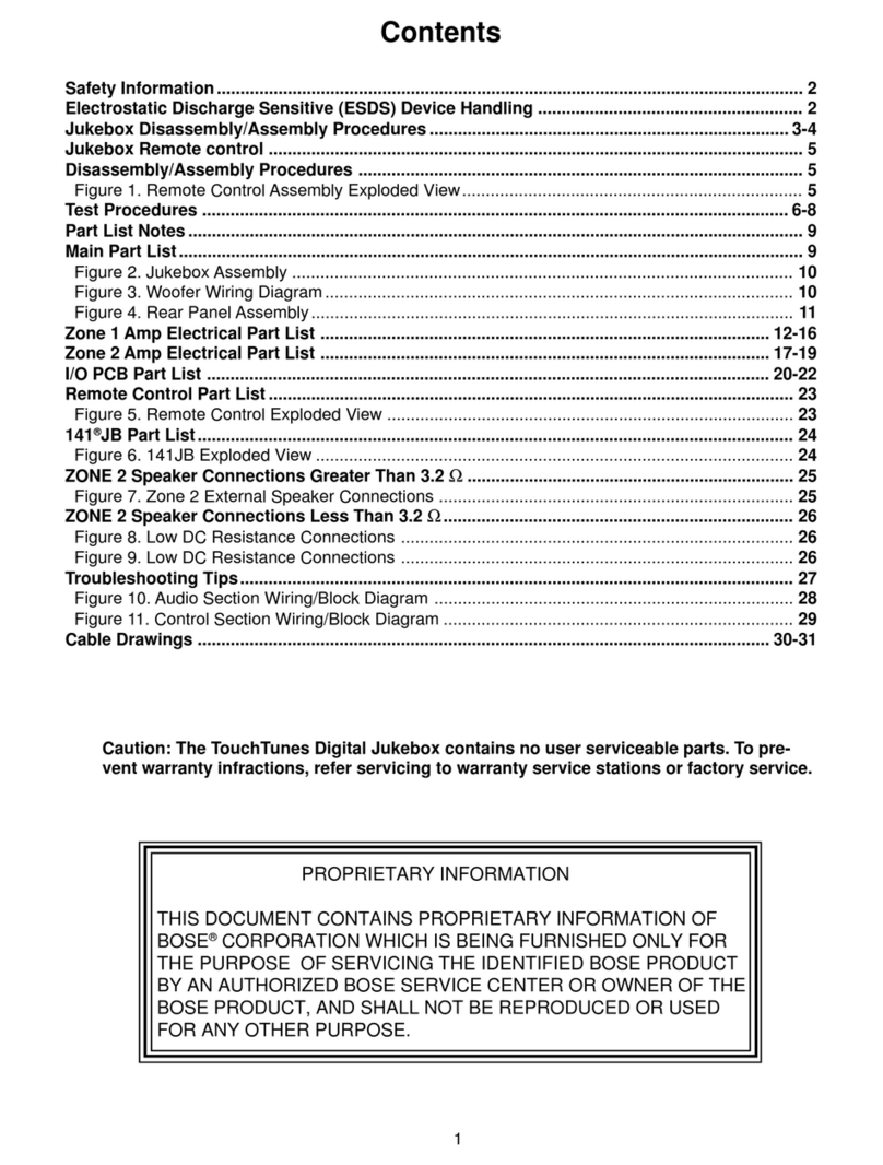 Bose TouchTunes Service manual