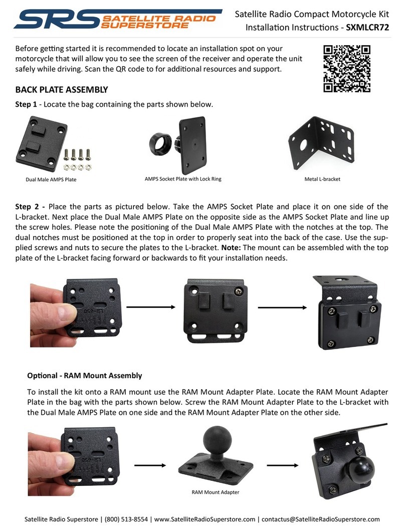 SRS Labs SXMLCR72 installation instructions