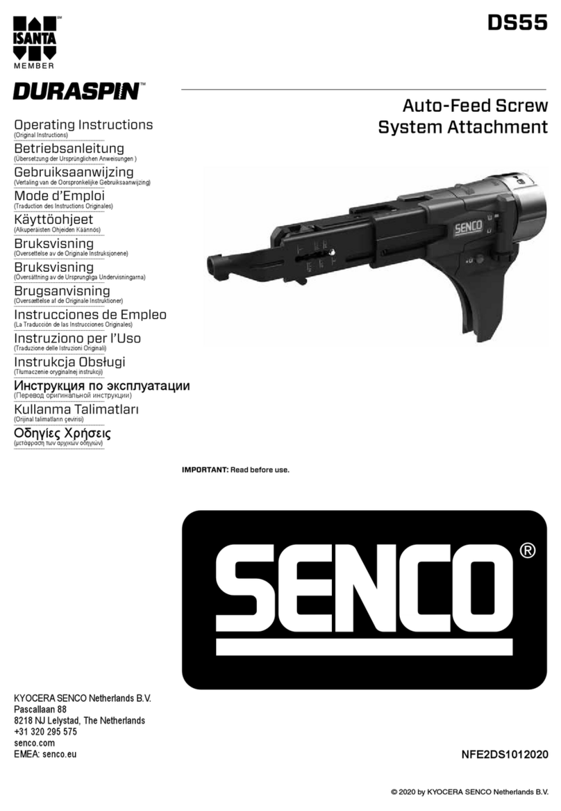 ISANTA Senco Duraspin DS55 operating instructions