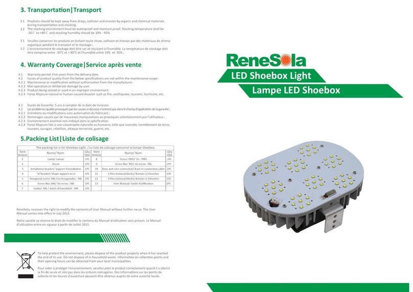 ReneSola RSB060C0101 Installation