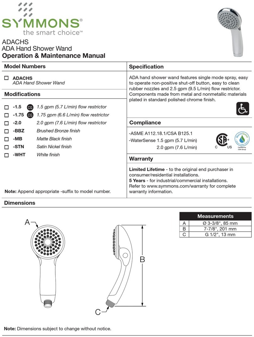 Symmons ADACHS Manual