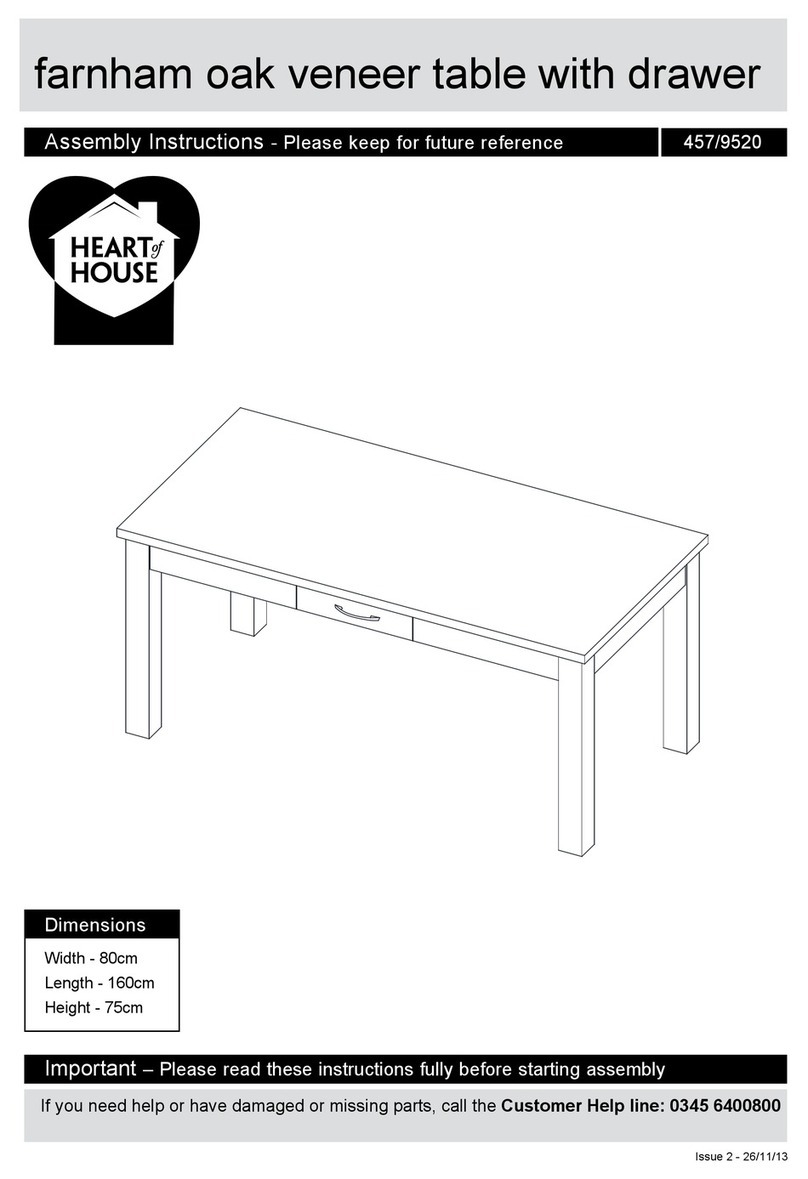 Heart of House 457/9520 Assembly instructions Heart of House 457/9520 Assembly instructions