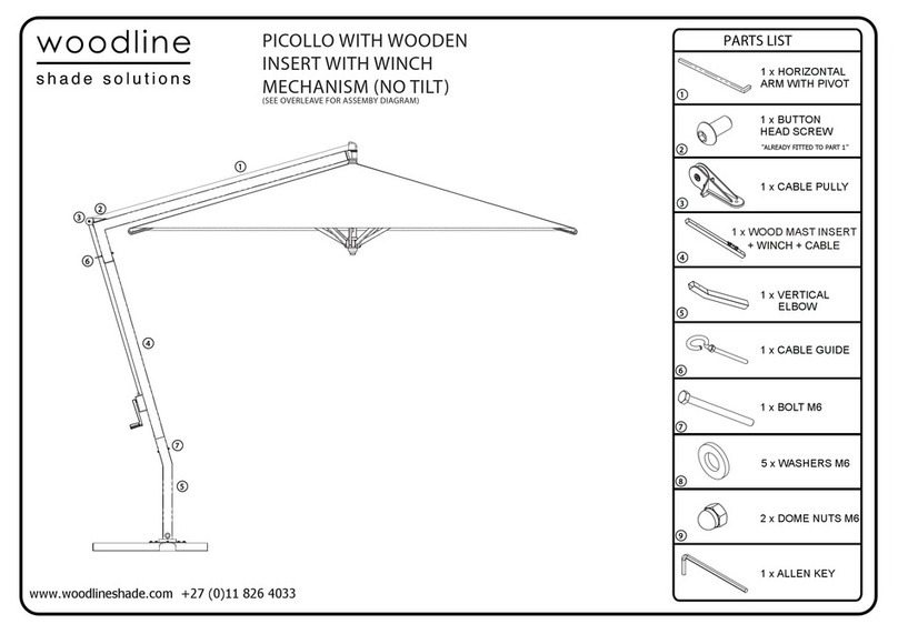 Woodline PICOLLO Assembly instructions