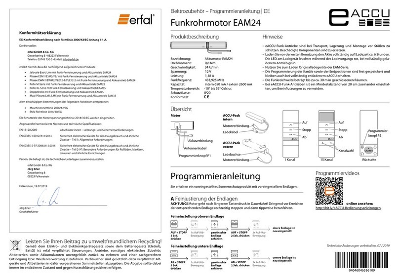 Erfal eACCU EAM24 Installation manual