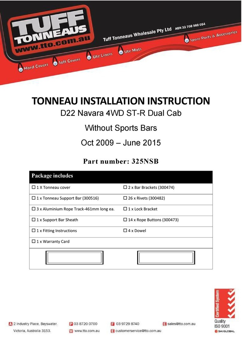 Tuff Tonneaus 325NSB Installation instruction