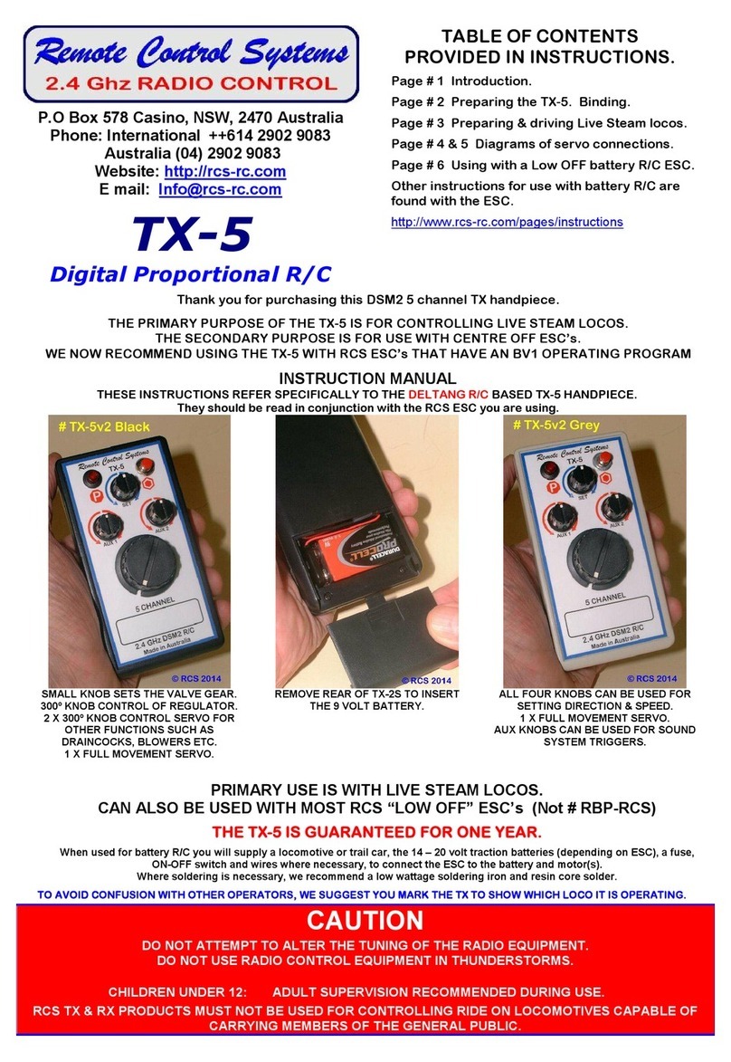RCS TX-5 Guide