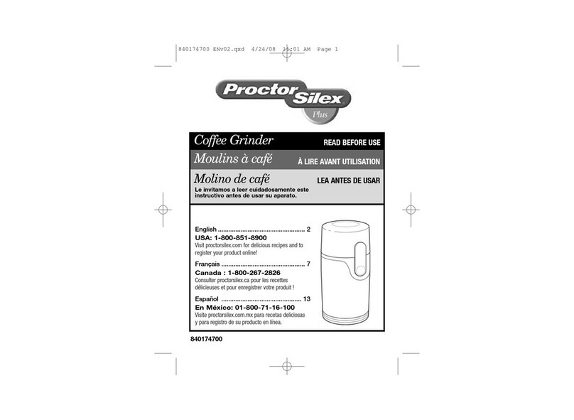 Proctor-Silex 840174700 User manual Proctor-Silex 840174700 User manual