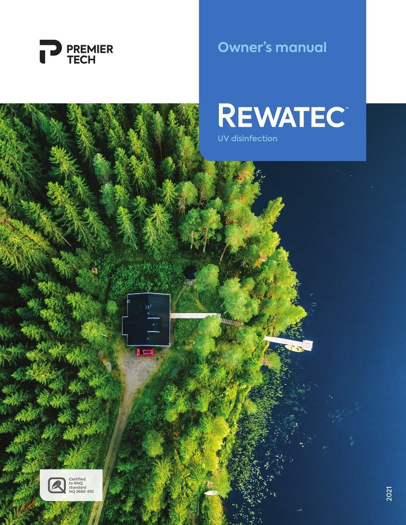 PREMIER TECH REWATECH User manual