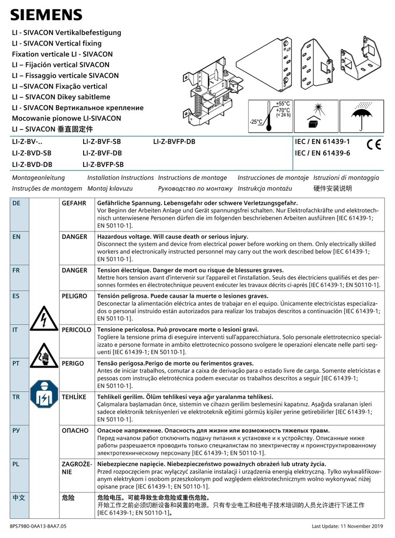 Siemens LI-Z-BV Series User manual
